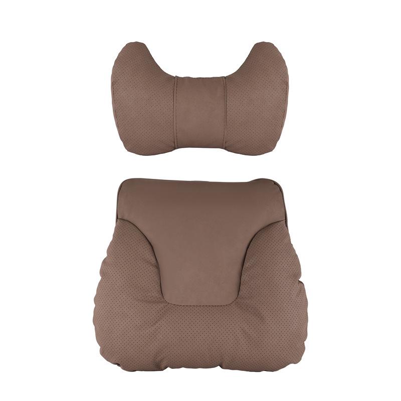 Ideal i6i8L Series Neck & Lumbar Support Pillow - Soft Car Interior Headrest for All Seasons