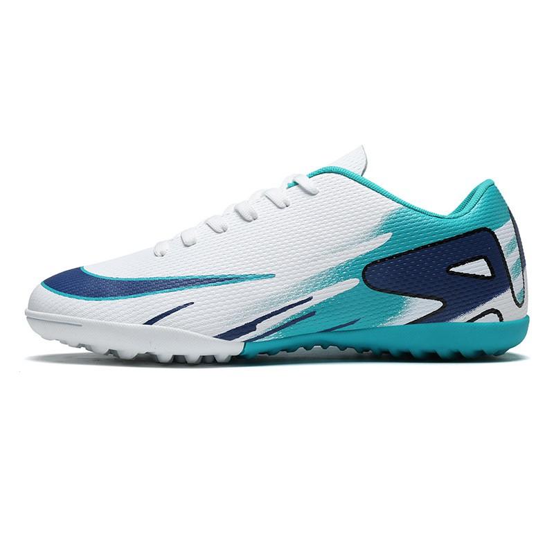 Mens Womens Low-Cut Football Cleats AG Studs Turf Grass Youth Soccer Shoes Lightweight Breathable Synthetic Upper