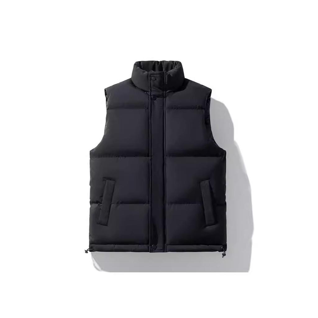 Vest Autumn and Winter Outer Wear Cotton Vest Large Size, Stand-up Collar Cotton Vest, Fattened and Enlarged Warm Vest Jacket