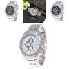 Stylish Men Steel Band Watch Business Alloy Timepiece Casual Wear Accessory