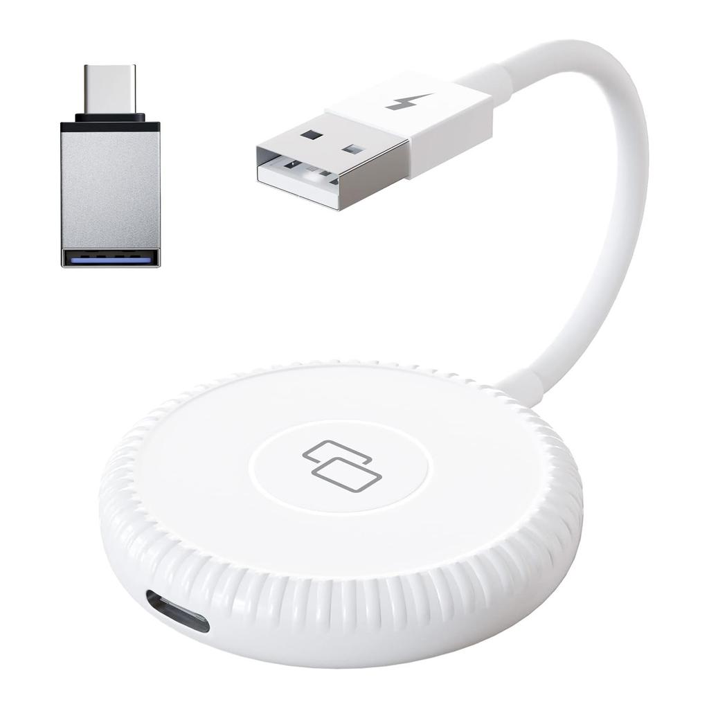 High-DefinitionsWireless Car Play Mirror Adapter Mirroring Dongle Converter for Car Screen Support USB Connect Universal