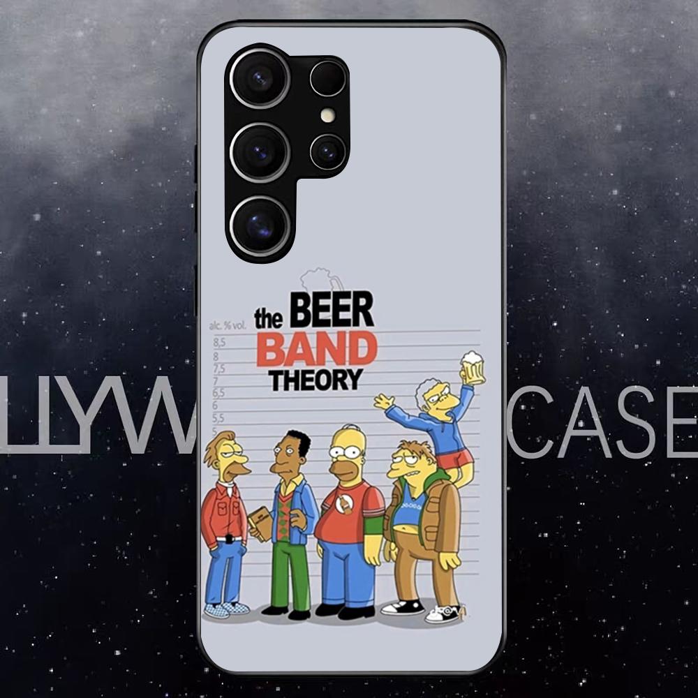 

H-HomerS Simpson Family Phone Case For Samsung S25 Edge Ultra S23 S22 S21 S20 Ultra Plus S24 Fe A54 A53 A25 Glass Cover Samsung A56
