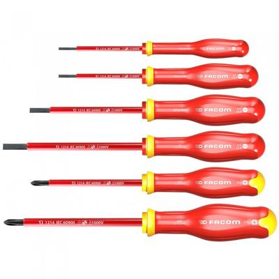 Juego de Destornilladores Facom Protwist Vde, 6 Piezas