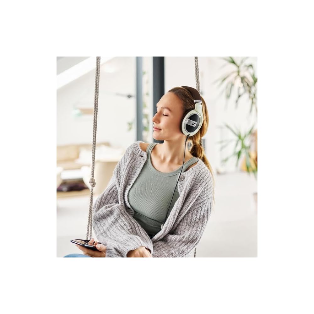 Sennheiser HD 599 Wired Open-Back Headphones, Ivory (Domestic Genuine Product)