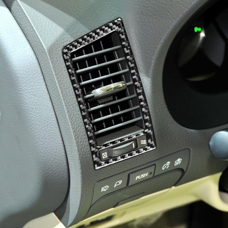 Carbon Fiber Car Accessories Dashboard Side Air Vent Modified Interior Trim Cover Sticker For Lexus GS 2006 2007 2008 2009-2011