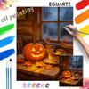 Halloween Oil Painting Digital Painting Pumpkin Handmade Diy Coloring Painting Home Decoration