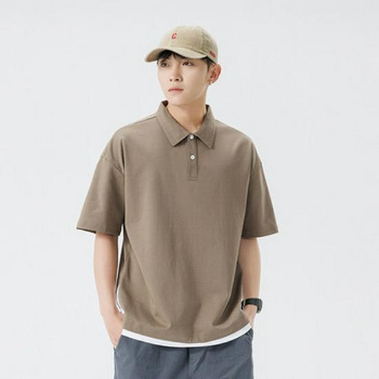 Men's Summer Tie-Dye Short-Sleeve Polo Shirt - Breathable, Casual, Korean Style Lapel T-shirt