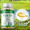 Premium deep-sea fish oil Omega-3 capsules, scientifically formulated with EPA and DHA, support heart and joint health.