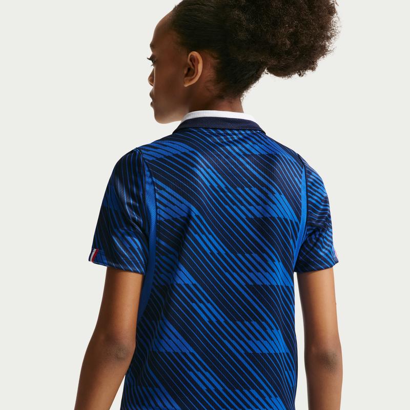 Nike Stagione 2026 Squadra Francese Ragazzi Grandi Maglia da Calcio Asciugatura Rapida Estate Nuovi Ragazzi e Ragazze NIKE IB5129