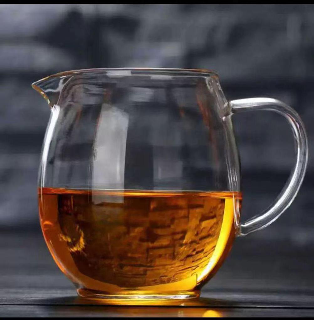 Transparent Glass Gong Dao Bei Tea Dispenser - High Borosilicate Flower Cup