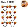 16PCS Halloween Spooky Pumpkin Hair Bands Quirky cute wash face headband women 2025 Halloween Party Hairpin Decoration Headpiece