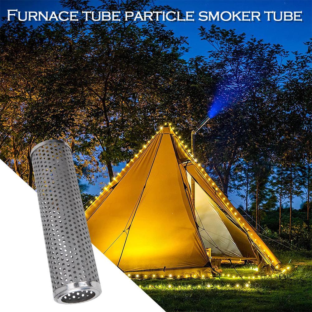 Toyvian 4pcs Outdoor Camping Stove Silicone Anti-scalding Non-slip Heat-resistant Tubes Red For Camping Cooker