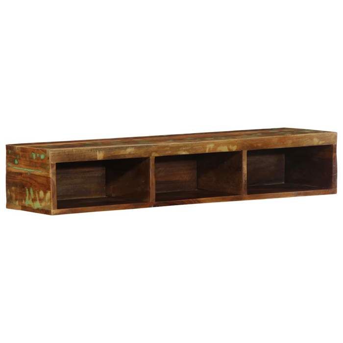 VidaXL Wall-mounted TV Cabinet 100x30x19 Cm Solid Reclaimed Wood, Media Cabinet, Side Cabinet, Entertainment Center, 4017480