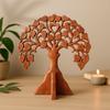 Om Round Wooden Wall Panel, 30 Cm