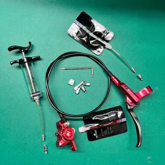 NFOX Aluminium Oil Change Tool 14-piece Set Is Suitable for Bicycle Electric Scooter Hydraulic Brake Oil Disc Oil Brake Exhaust