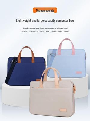 Macaron Shockproof Laptop Bag - Elegant Business Briefcase for Commuters