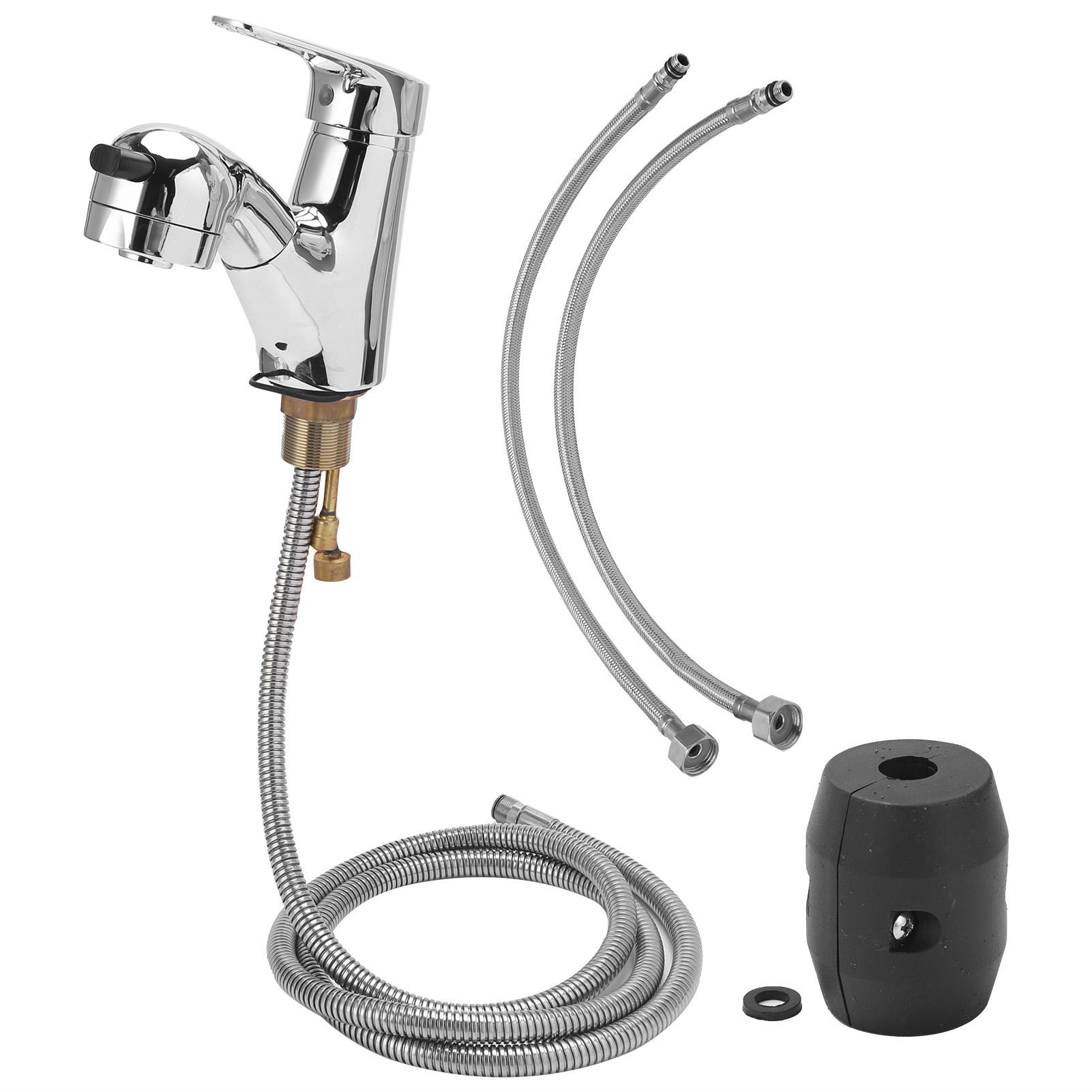 

Гибкий душевой шланг 1,8 м, регулируемая длина для дома на колесах, кемпера, яхты, бытовой ванной комнаты