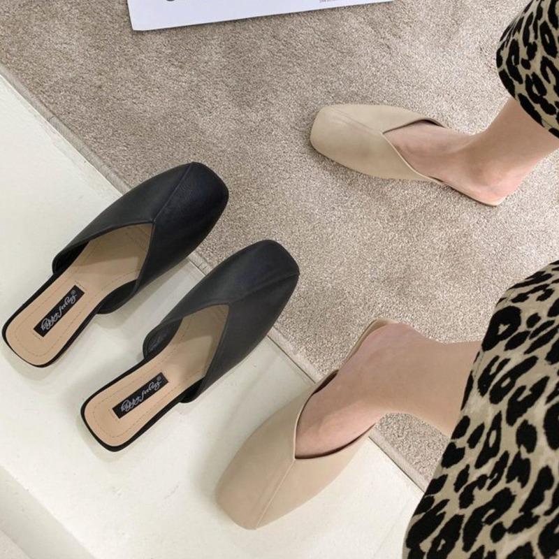Tide Half Drag Summer Women'S Shoes Internet Celebrities Ins Bag Head Slippers Women Wear Fashion Shoes Cool Muller Shoes