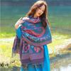 Spring new shawl women's Xizang Yunnan travel photo sunscreen scarf warm imitation cashmere thick scarf