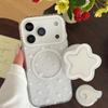 For Magnetic Phone Case for iPhone 17Pro Max case 16 15 Pro Max Clear Star Pattern with Foldable Stand, Shockproof Soft TPU Cover