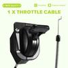 Cavo Acceleratore in ABS Nero per Accessorio Tosaerba Mountfield