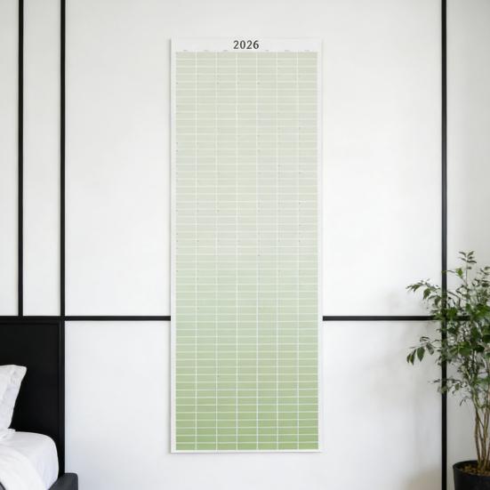 Roczny kalendarz ścienny 2026 Kalendarz na cały rok Jednostronicowy Od stycznia do grudnia 12 miesięcy Planer harmonogramu Pionowy Roczny kalendarz do zawieszenia do domu i biura