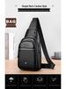 Men's PU Leather Crossbody Sling Bag - Casual Fashion Small Backpack