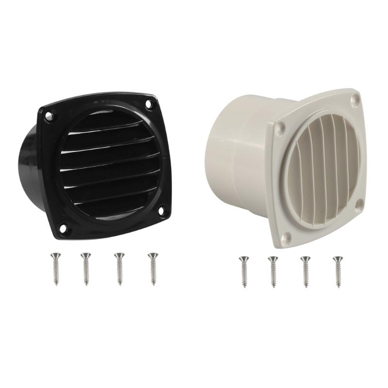 Air Outlet Boat Vent Louvered Grille Hose Vent with Mounting Screws Universal Marine Replacement Air Hose Thru Vent