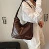 PU Leather Minimalist Tote Bag Large Capacity Ladies Handbags Casual Single Shoulder Bag  Gift