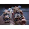 Κούκλα αρκουδάκι από τουβλάκια, δερμάτινη χειροποίητη, μπρελόκ αυτοκινήτου, κρεμαστό τσάντας, εξατομικευμένο, εξειδικευμένο, μοντέρνο brand, με μπρελόκ δώρου