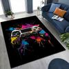 Gamepad Splash Art Indoor Rug Nonslip Durable Carpet For Boys Bedroom Gaming Room Home Decor Memorial Gift