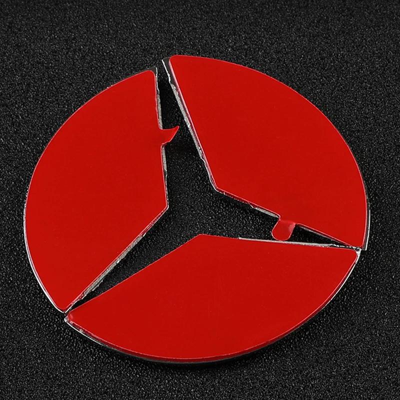 GLC GLB 45/49mm Car Steering Wheel Emblem Crystal Diamond Sticker For Mercedes Benz A B C E Class GLA CLA GLC GLK GLE Series Ac
