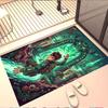 Ben 10 Cartoon Print Rug, Washable Floor Carpet, For Entryway Dorm Laundry Room Office Study, Home Decor Birthday Christmas Gift