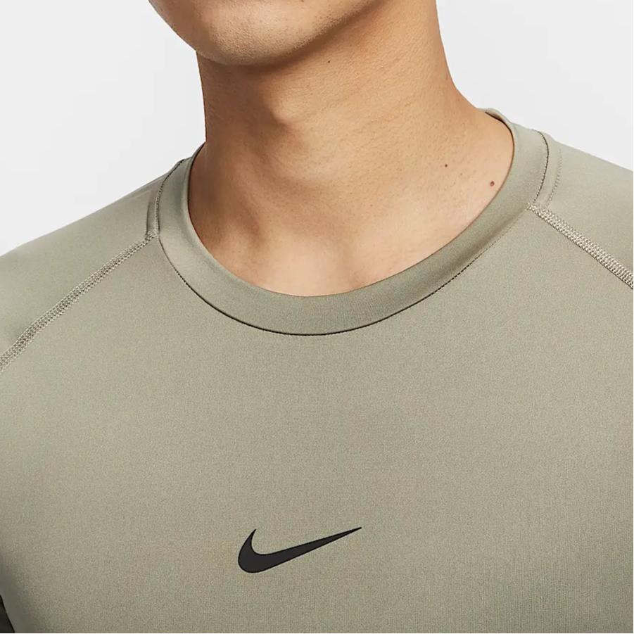 Nike Dri-Fit Pro Myk Komfortabel Pustende Raglan Kort Ermet T-skjorte Herre Topper Lys-Army-Grønn Svart FB7933-320