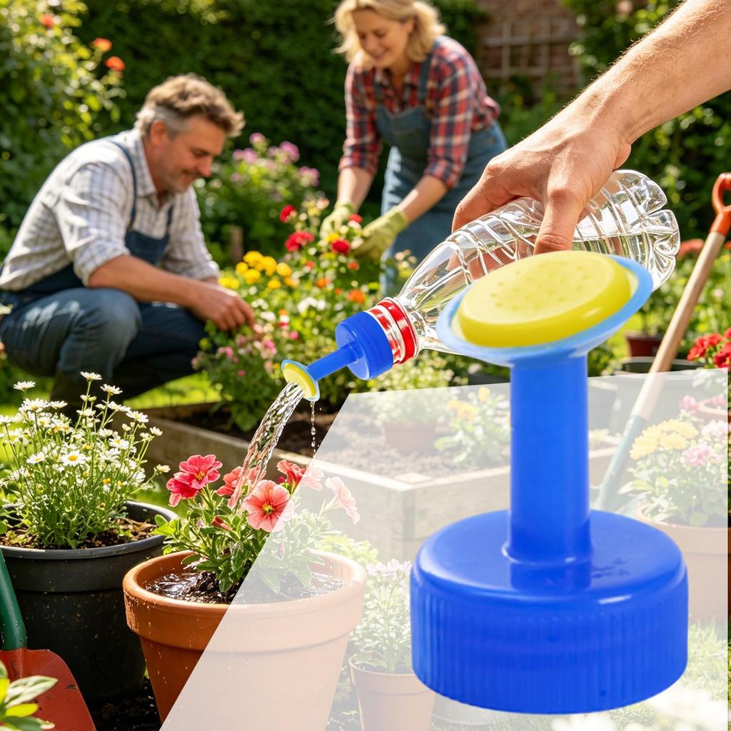 Universal Screw On Water Bottle Spout Adapter Bottle Cap for Garden Nursery Balcony Potted Plants Vegetables Flowers Watering