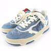 Pristine Low Cut Sneakers Reweb GG Denim Leather Indigo Women 35 838831 Used