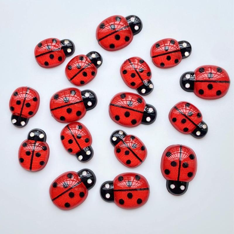 

40Pcs New Resin Cute Mini Insects Flat Back Cabochon Scrapbooking Hair Bow Center Embellishments DIY Accessories F8