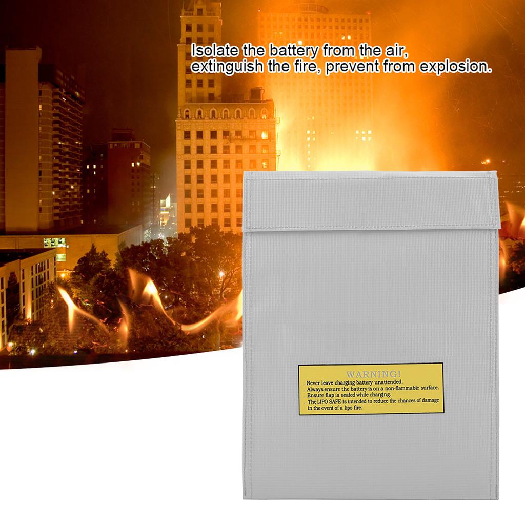 Fireproof Bag Li Po Battery Safety Bags Portable Two Size Pouch Charging Sack