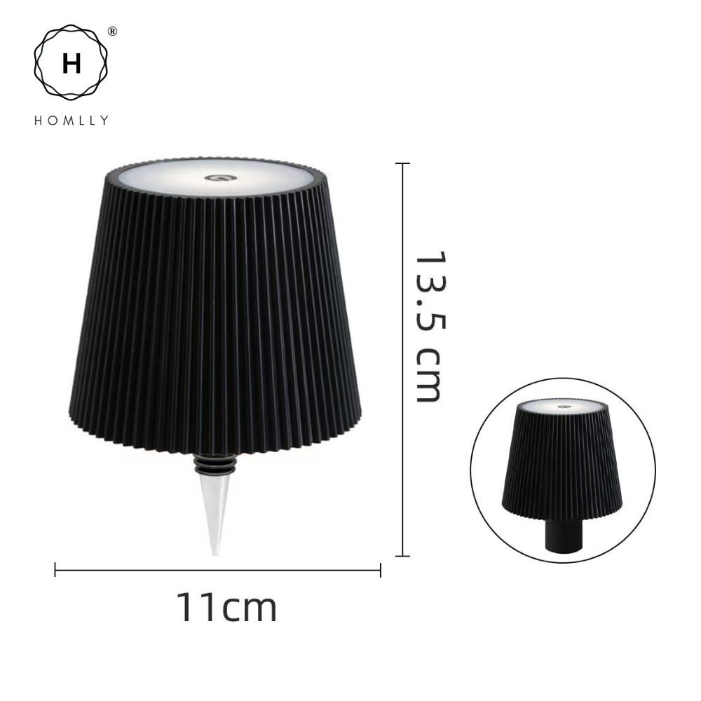 Homlly Touch Control 3 Colors RGB Stepless Dimmable LED Wireless Bottle Lamp Shade