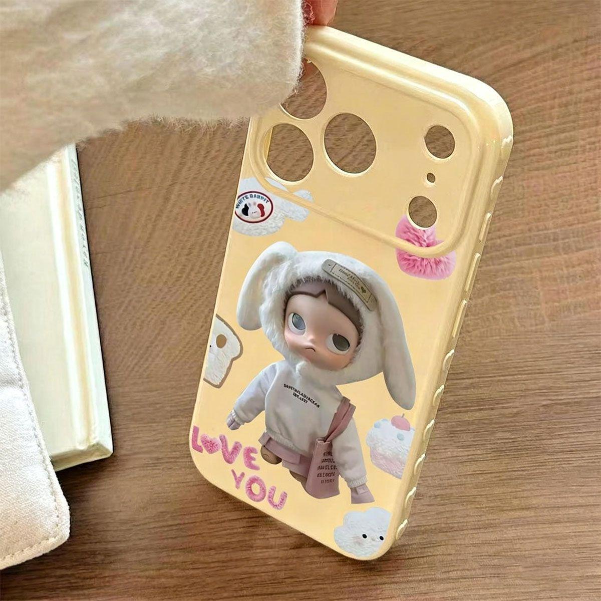 

Cute Gāzi Jiě Heart Soft Case for Apple 17 Pro Max, Full Coverage, Large Window Design, Compatible with 16, 15, 14, 13. Apple 14 Pro Max
