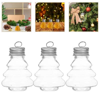 5/10PC Wedding Hanging Candy Bottle Party Transparent Plastic Candy Jar New Year Decor Beverage Bottle Home Storage Bottles