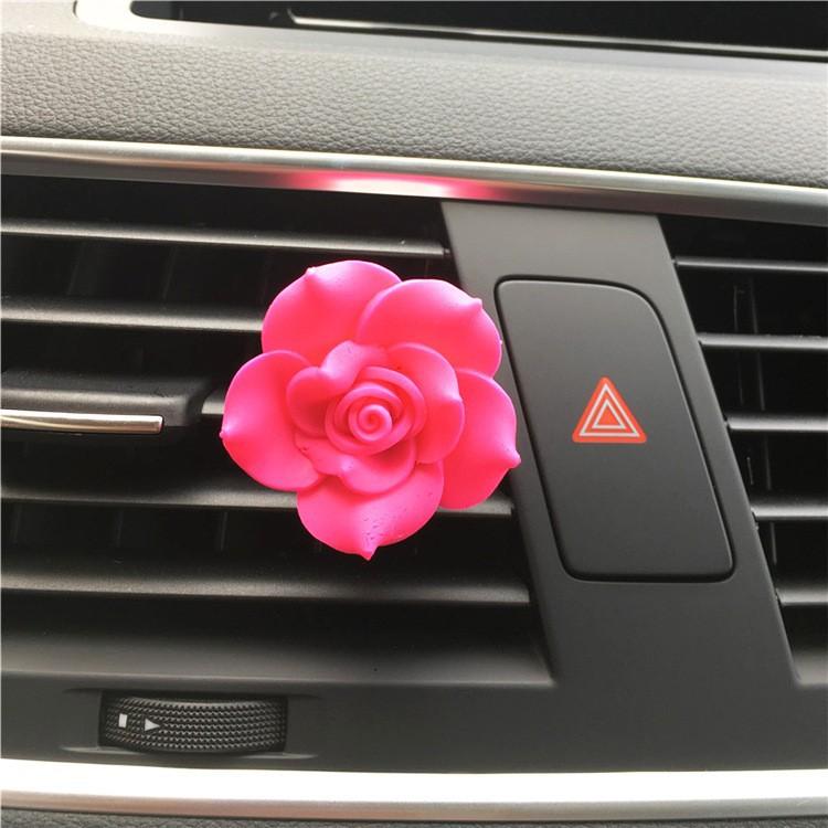 Car Perfume Clip Flower Air Outlet Car Air Freshener Peach Blossom Aroma Diffuser Car Decoration Accessories Fresh Air