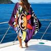 1pc The Powerpuff Girls6 Beach Towel with Custom Name, Beach/Swimming/Bath/Picnic/Camping Towel, Suitable for Seaside Beaches
