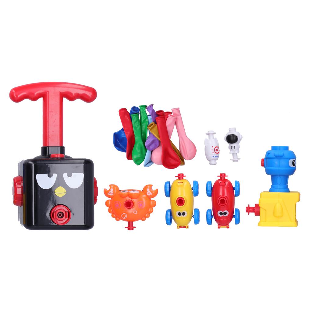 Children Cartoon Inertia Air Power Balloon Car Balloon Launcher Educational Science Experiment