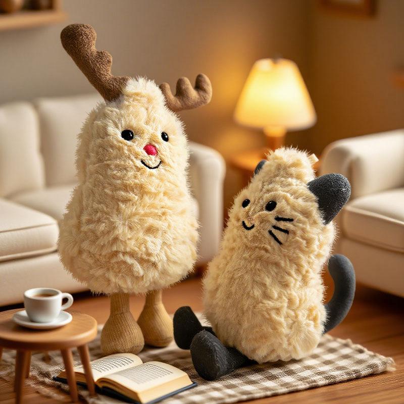 Fun Peanut Doll Halloween Cat Peanut Plush Pendant Peanut Transformation Kitten Christmas Elk Doll