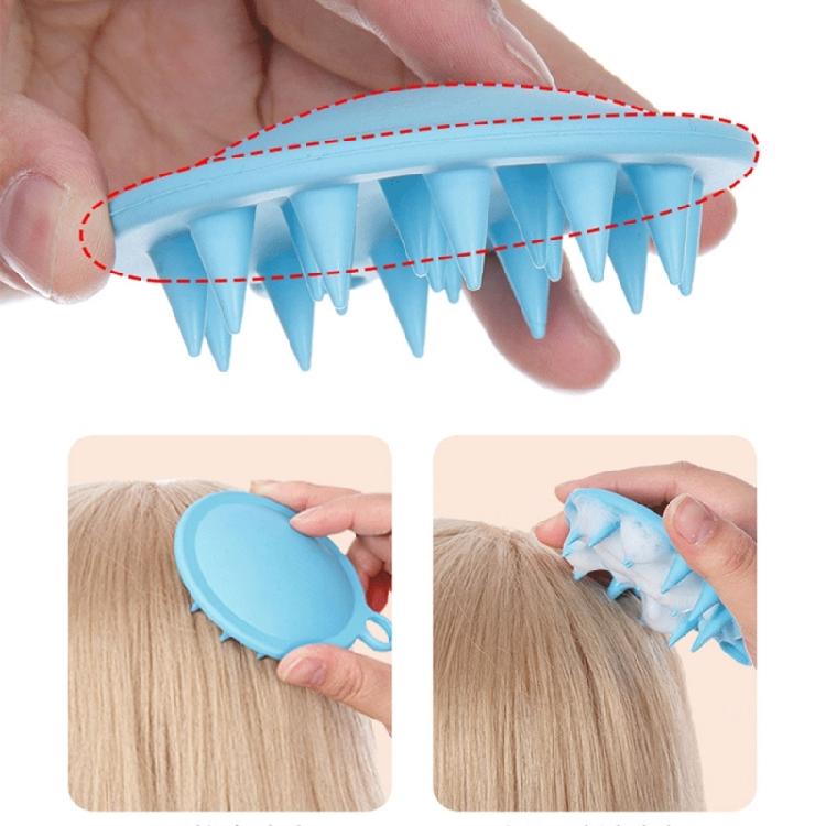 Wet and Dry Hair Washing Brush Shampoo Brush Bath Brush Silicone Scalp Massage Brush Body Scrubber for Man Woman