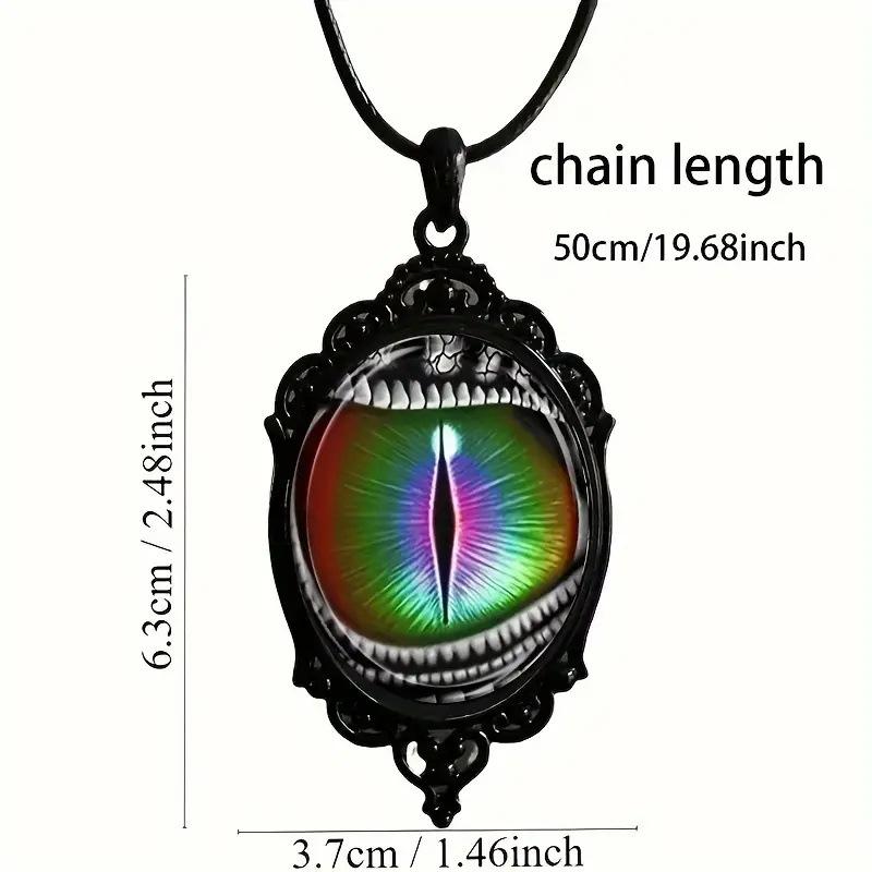 Pendant Haute Gothic Punk Victorian Style Devil Eye Necklace