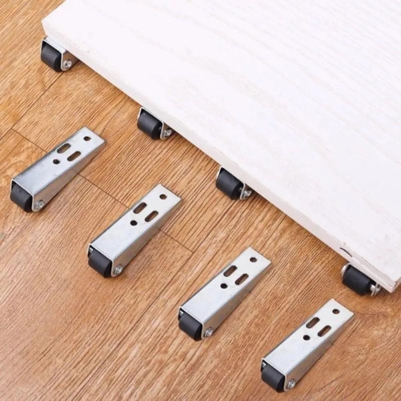 Movable Directional Wheel Solid Fixed Roller Lightweight Mini Caster for Table Foot DIY Moving Cart Home Organization