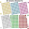 1620Pcs Holographic Star Stickers 6 Colors 1.5Cm Kids Reward Stickers For Classroom Behavior Chart Teacher Supplies