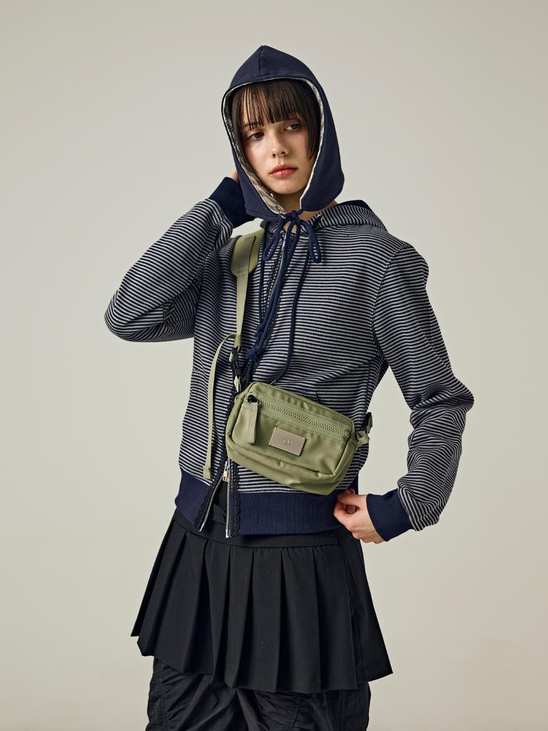 Salbol Symbol Nylon Shakosh Cross Bag [Khaki]
